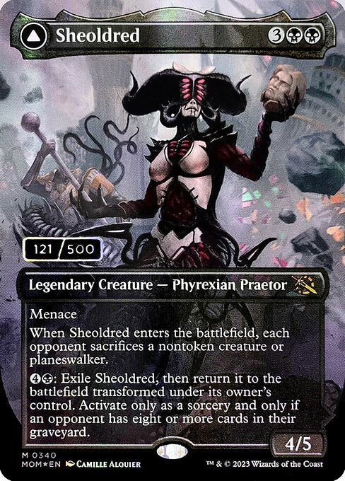Sheoldred // The True Scriptures (340) [March of the Machine] [Borderless]