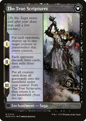 Sheoldred // The True Scriptures (340) [March of the Machine] [Borderless] Reverse
