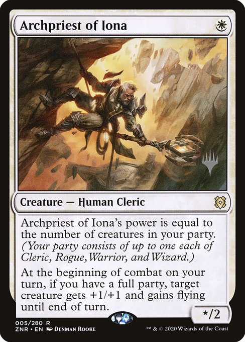 Archpriest of Iona (5p) [Zendikar Rising Promos]