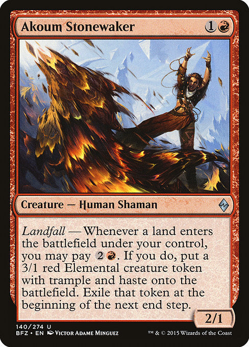 Akoum Stonewaker (140) [Battle for Zendikar]