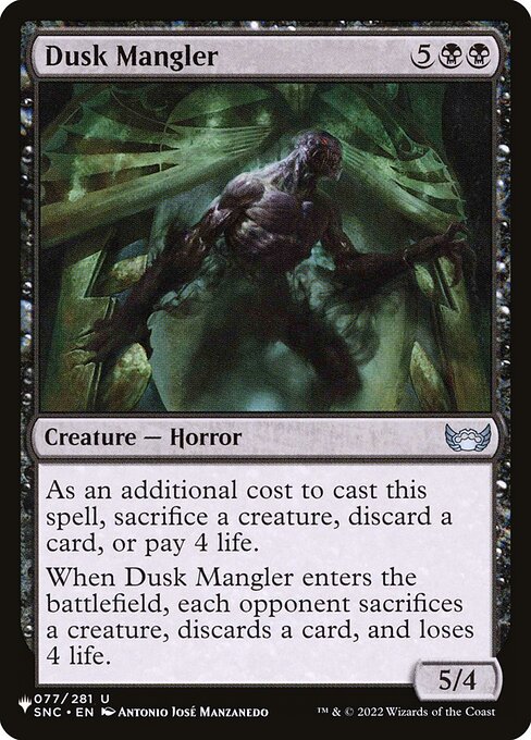 Dusk Mangler (SNC-77) [The List]