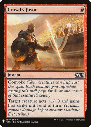 Crowd's Favor (M15-138) [The List]