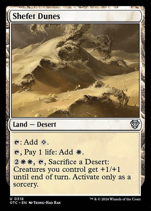 Shefet Dunes (318) [Outlaws of Thunder Junction Commander]