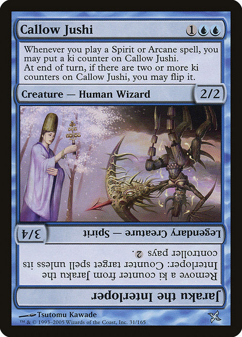 Callow Jushi // Jaraku the Interloper (31) [Betrayers of Kamigawa]