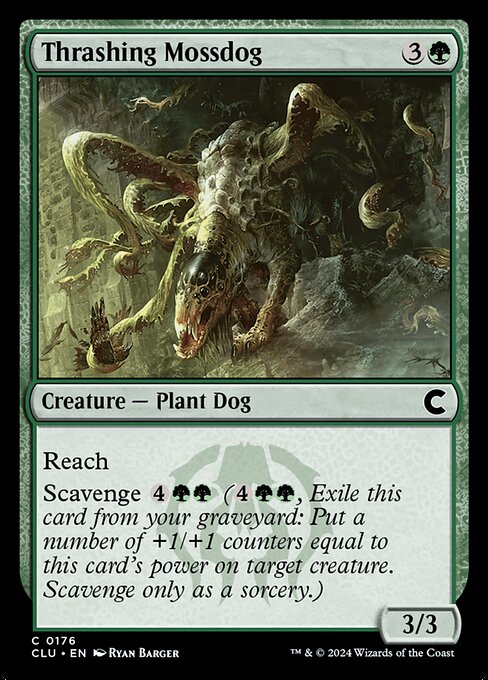 Thrashing Mossdog (176) [Ravnica: Clue Edition]