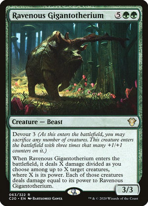 Ravenous Gigantotherium (63) [Commander 2020]