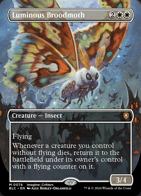 Luminous Broodmoth (74) [Bloomburrow Commander]
