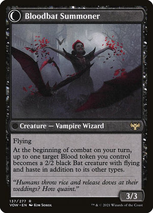 Voldaren Bloodcaster // Bloodbat Summoner (137) [Innistrad: Crimson Vow] Reverse