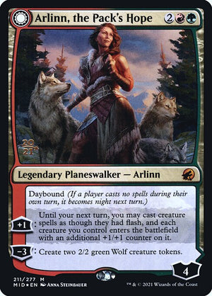 Arlinn, the Pack's Hope // Arlinn, the Moon's Fury (211s) [Innistrad: Midnight Hunt Promos]
