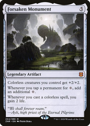 Forsaken Monument (244p) [Zendikar Rising Promos]