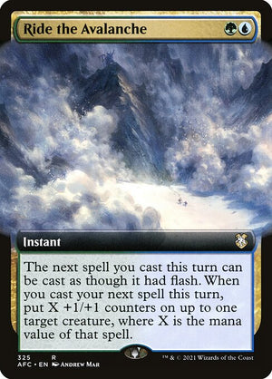 Ride the Avalanche (325) [Forgotten Realms Commander] [Extended Art]