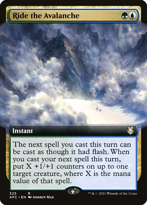 Ride the Avalanche (325) [Forgotten Realms Commander] [Extended Art]