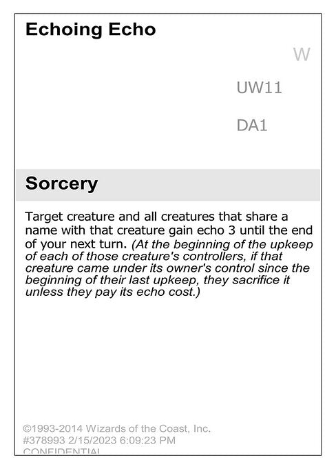 Echoing Echo (UW11) [Unknown Event]