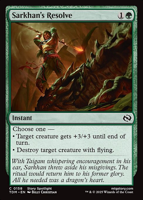 Sarkhan's Resolve (158) [Tarkir: Dragonstorm]