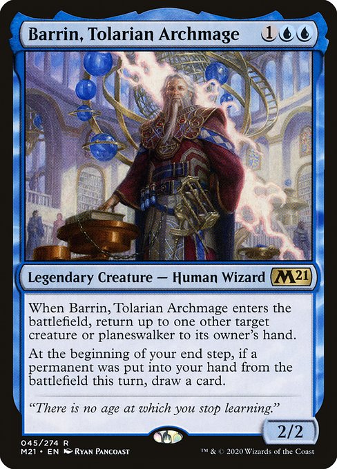 Barrin, Tolarian Archmage (45) [Core Set 2021]