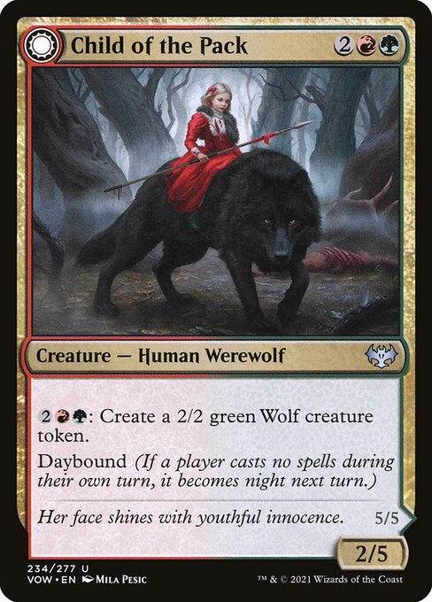 Child of the Pack // Savage Packmate (234) [Innistrad: Crimson Vow]
