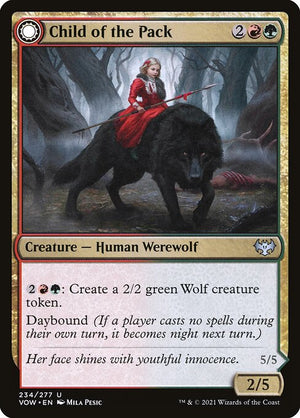 Child of the Pack // Savage Packmate (234) [Innistrad: Crimson Vow]