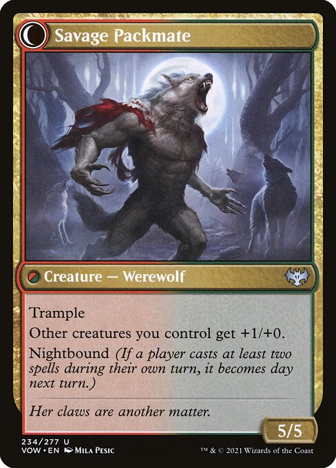 Child of the Pack // Savage Packmate (234) [Innistrad: Crimson Vow]
