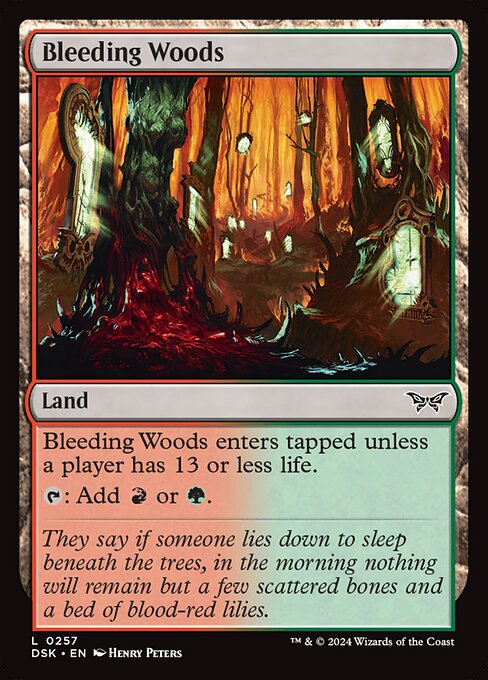 Bleeding Woods (257) [Duskmourn: House of Horror]