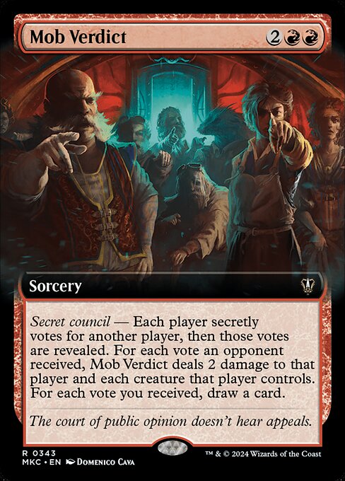 Mob Verdict (343) [Murders at Karlov Manor Commander] [Extended Art]