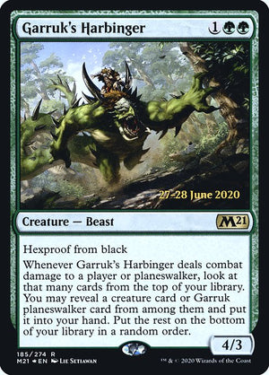 Garruk's Harbinger (185s) [Core Set 2021 Promos]