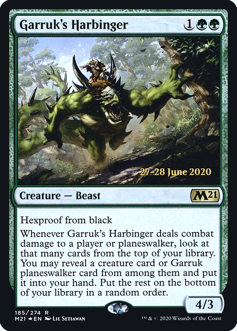 Garruk's Harbinger (185s) [Core Set 2021 Promos]
