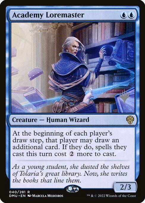 Academy Loremaster (40p) [Dominaria United Promos]