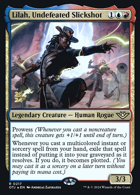Lilah, Undefeated Slickshot (217s) [Outlaws of Thunder Junction Promos]