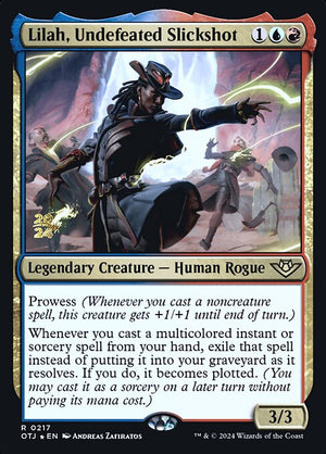 Lilah, Undefeated Slickshot (217s) [Outlaws of Thunder Junction Promos]