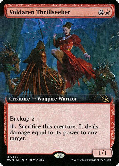 Voldaren Thrillseeker (367) [March of the Machine] [Extended Art]