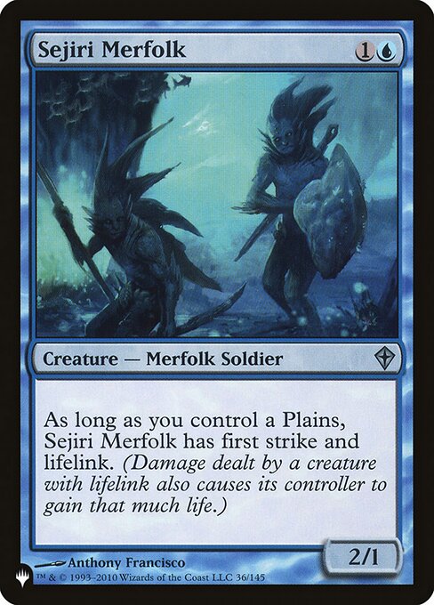 Sejiri Merfolk (WWK-36) [The List]