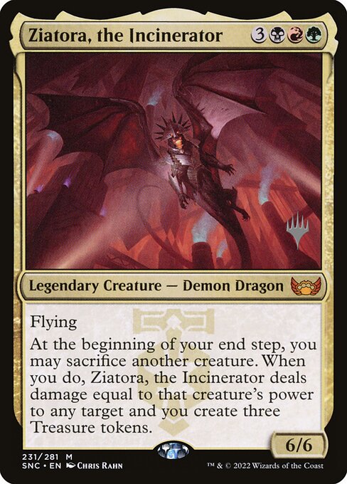Ziatora, the Incinerator (231p) [Streets of New Capenna Promos]