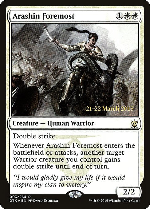 Arashin Foremost (3s) [Dragons of Tarkir Promos]