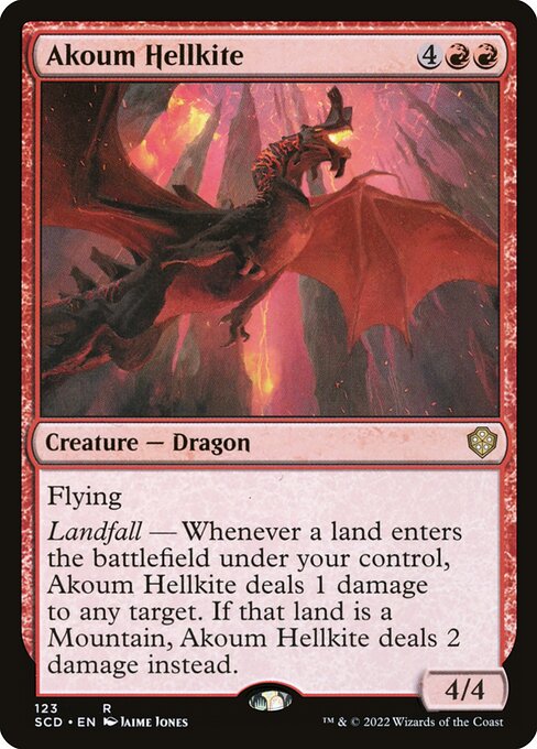 Akoum Hellkite (123) [Starter Commander Decks]