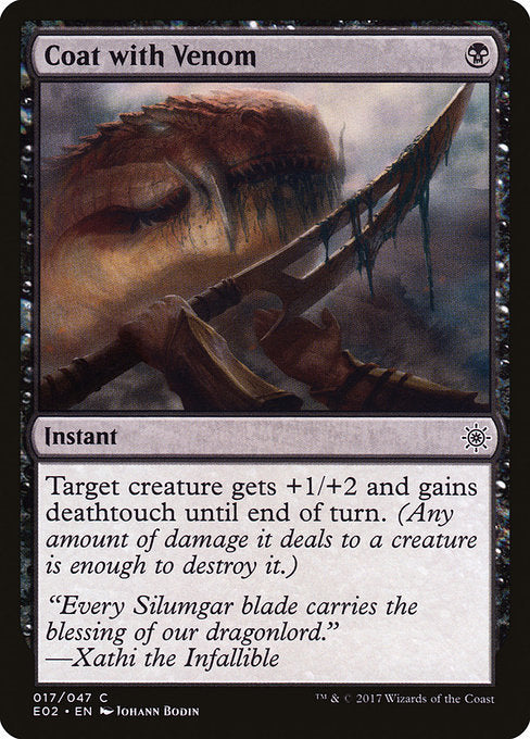 Coat with Venom (17) [Explorers of Ixalan]