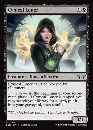 Cynical Loner (89) [Duskmourn: House of Horror]