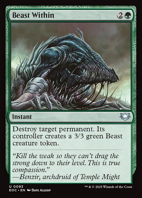 Beast Within (93) [Edge of Eternities Commander]