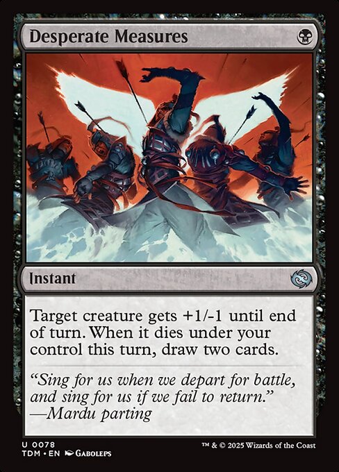 Desperate Measures (78) [Tarkir: Dragonstorm]
