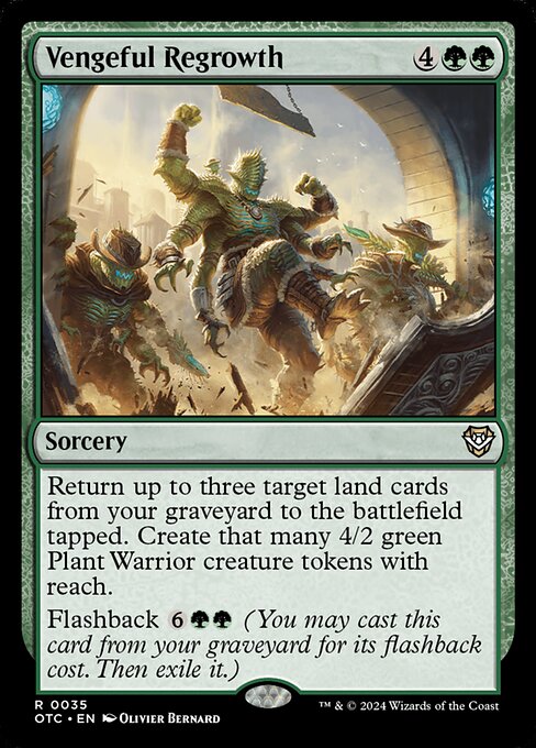 Vengeful Regrowth (35) [Outlaws of Thunder Junction Commander]