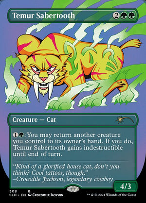 Temur Sabertooth (308) [Secret Lair Drop] [Borderless]