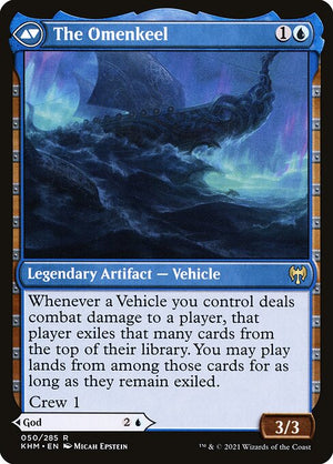 Cosima, God of the Voyage // The Omenkeel (KHM-50) [The List] Reverse