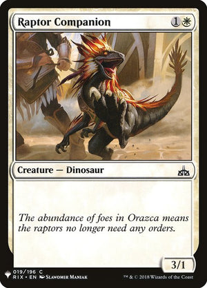 Raptor Companion (RIX-19) [The List]