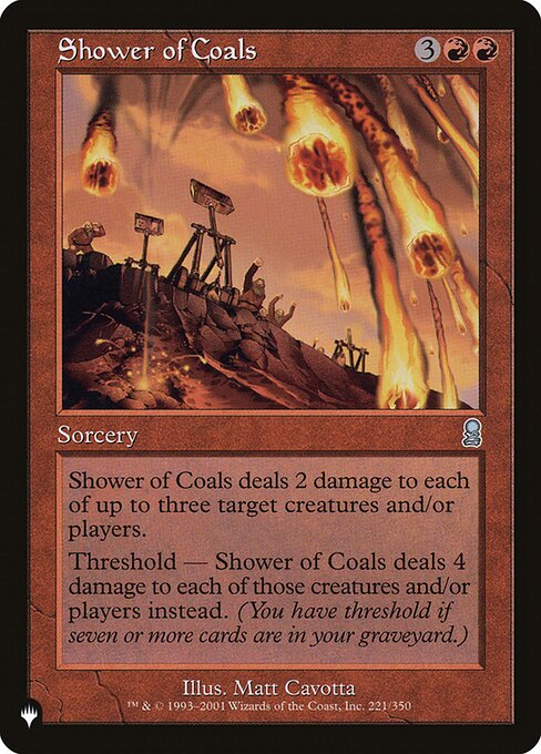 Shower of Coals (ODY-221) [The List]