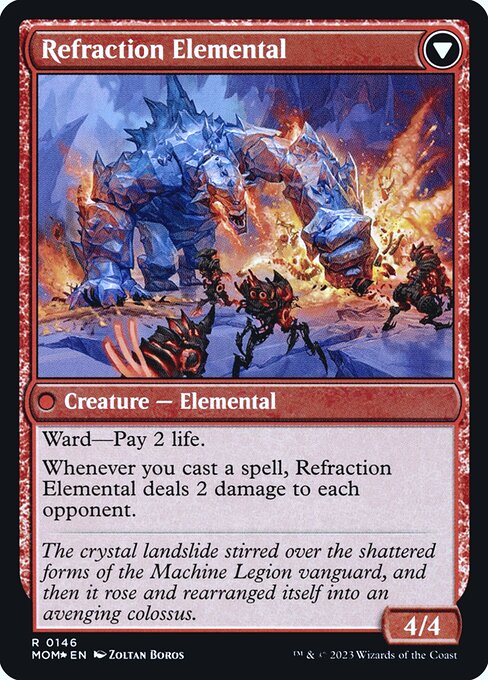 Invasion of Karsus // Refraction Elemental (146s) [March of the Machine Promos] Reverse
