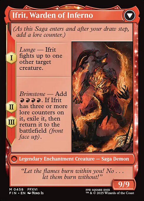 Clive, Ifrit's Dominant // Ifrit, Warden of Inferno (458) [Final Fantasy]