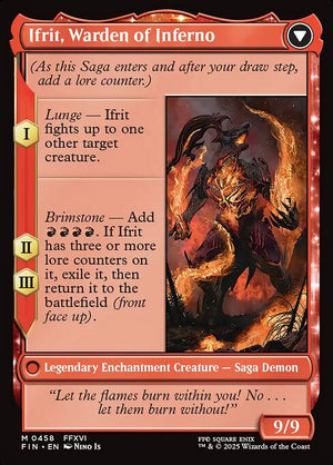 Clive, Ifrit's Dominant // Ifrit, Warden of Inferno (458) [Final Fantasy] Reverse