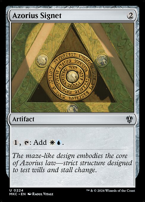 Azorius Signet (224) [Murders at Karlov Manor Commander]