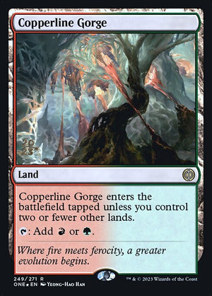 Copperline Gorge (249s) [Phyrexia: All Will Be One Promos]