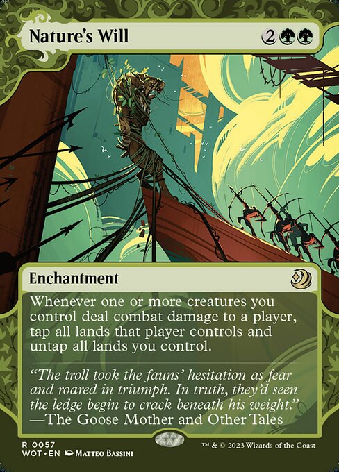 Nature's Will (57) [Wilds of Eldraine: Enchanting Tales] [Showcase, Borderless]
