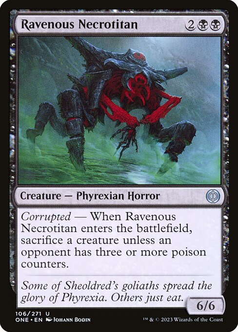 Ravenous Necrotitan (106) [Phyrexia: All Will Be One]